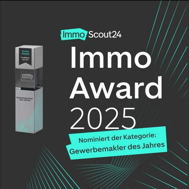 In der Kategorie "Gewerbemakler des Jahres" für die Region Ostdeutschland nominiert! In der Kategorie "Gewerbemakler des Jahres" für die Region Ostdeutschland nominiert!