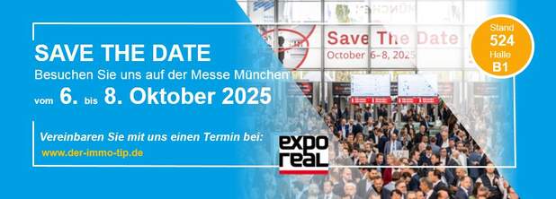 DER IMMO TIP auf der EXPO REAL 2025 - Treffpunkt der Immobilienbranche in München DER IMMO TIP auf der EXPO REAL 2025 - Treffpunkt der Immobilienbranche in München