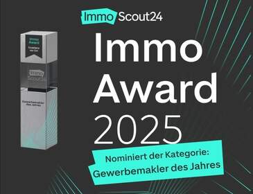 In der Kategorie "Gewerbemakler des Jahres" für die Region Ostdeutschland nominiert! In der Kategorie "Gewerbemakler des Jahres" für die Region Ostdeutschland nominiert!